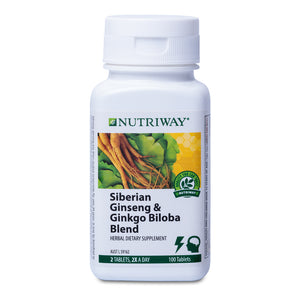 NUTRIWAY™ Siberian Ginseng & Ginkgo Biloba - 100 Tablets