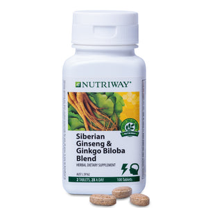 NUTRIWAY™ Siberian Ginseng & Ginkgo Biloba - 100 Tablets