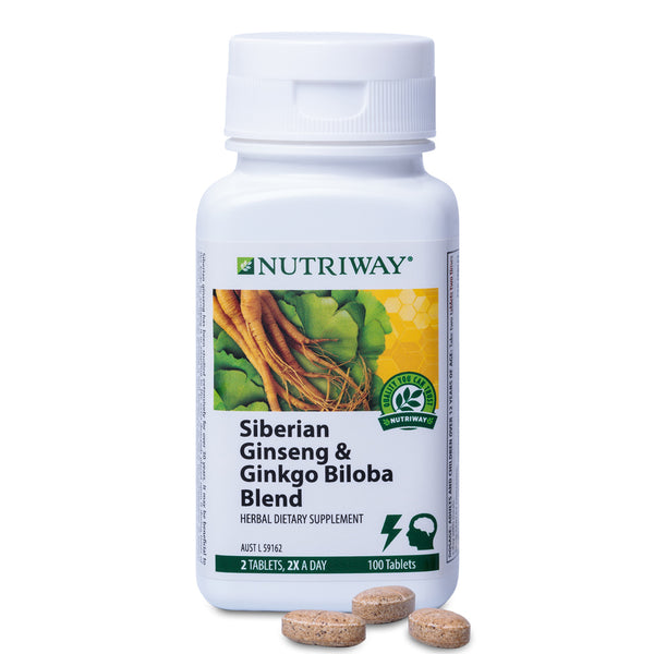 NUTRIWAY™ Siberian Ginseng & Ginkgo Biloba - 100 Tablets